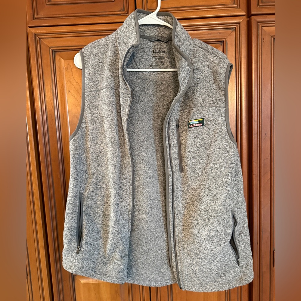 Guc LL Bean men’s vest sweaterfleece